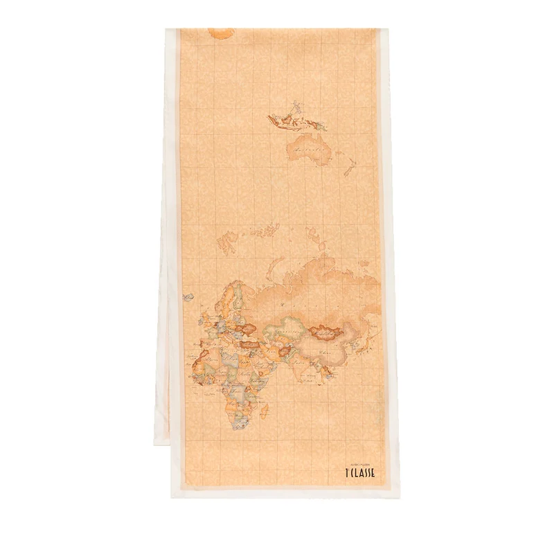 Sciarpa 45 x 180 cm 1A Classe Alviero Martini in Seta stampa Geo Classic e Bianco 3248