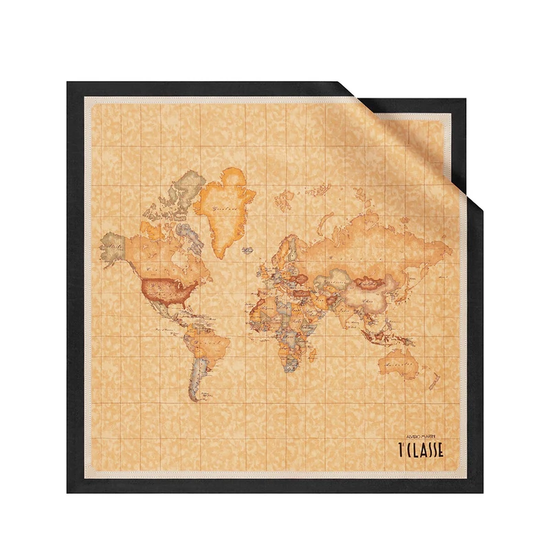 Foulard 50 x 50 cm 1A Classe Alviero Martini in Seta stampa Geo Classic e Nero 3250