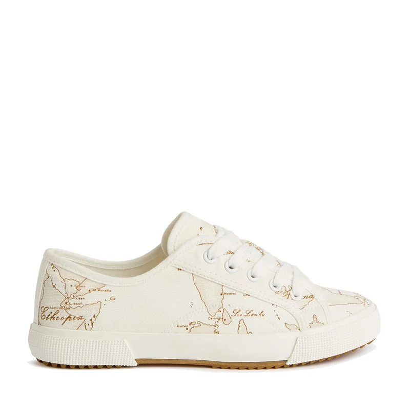 Sneakers Donna 1A Classe Alviero Martini in Canvas stampa Geo White 1517