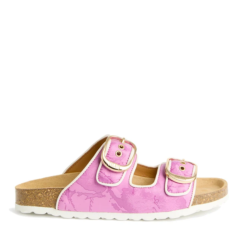 Ciabatte Donna Doppia Fascia 1A Classe Alviero Martini linea Soft Color Malva 1511