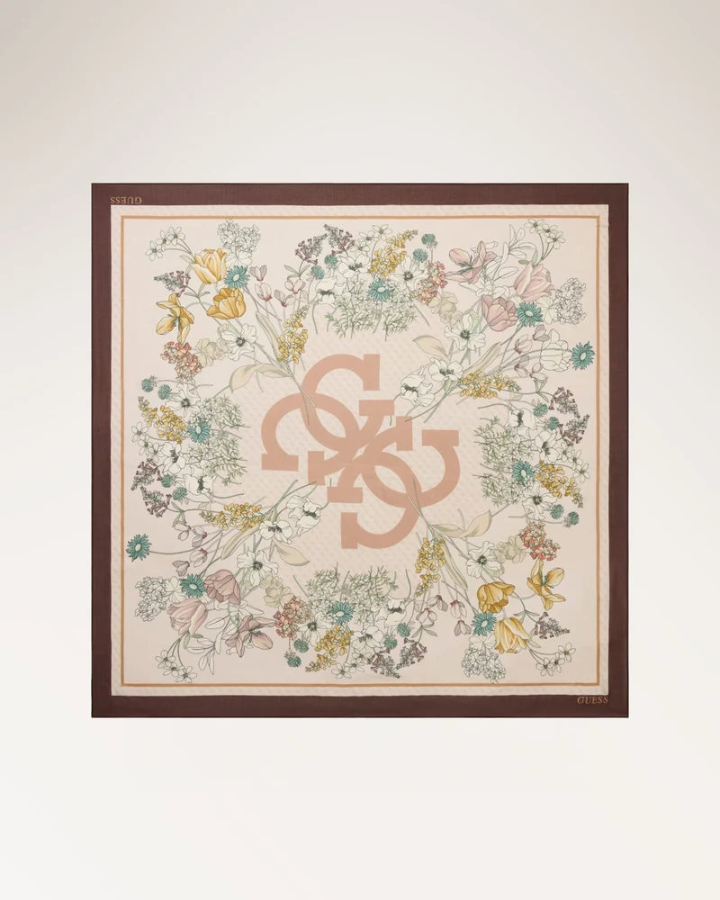 Printed Kefiah 120x120 Brown