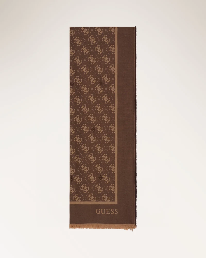 Jacquard Scarf 70x180 Brown