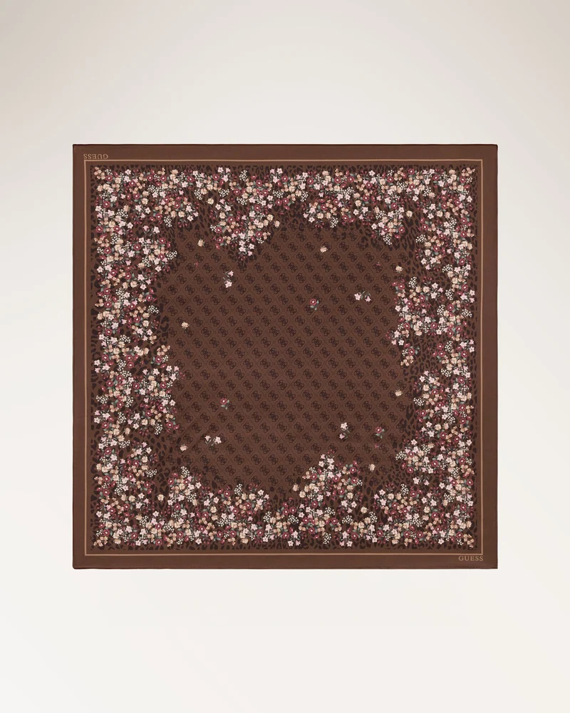 Printed Square Foulard 53x53