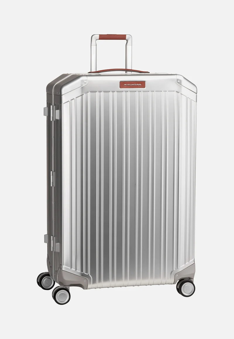 PQ Alu Big Size Spinner Grigio-Cuoio - Suitcase