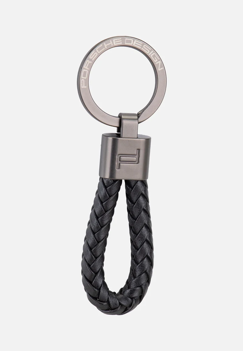 Keyring Leather Cord 28807 Black - Keychain
