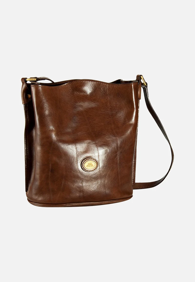 Story Donna Ledertasche Braun - Pouch Bag