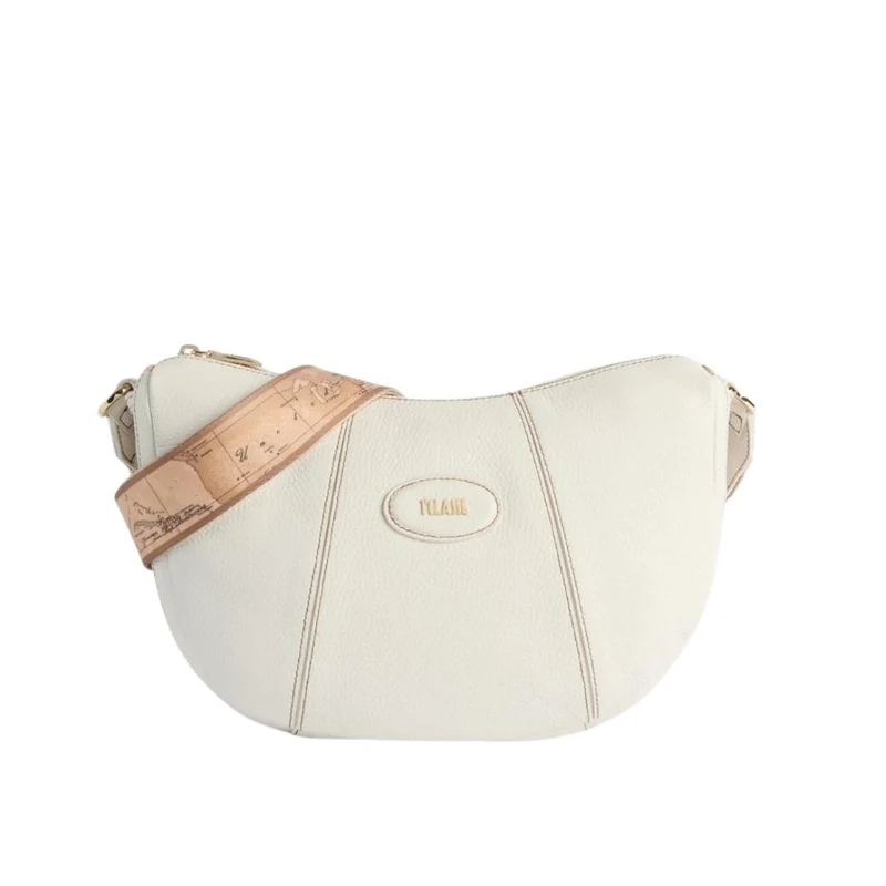 Rodeo Leather Tracolla Mezzaluna in Pelle Granata