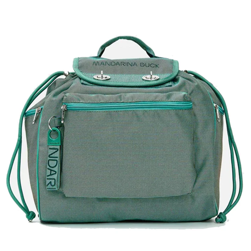 Zaino Utility Donna Mandarina Duck in Tessuto Linea MD20 Colore Emerald