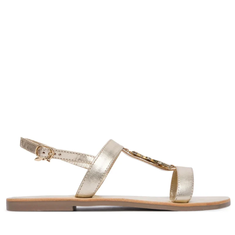Sandali Flat PATRIZIA PEPE Girl linea Fly Gioiello Sandal in Pelle Oro