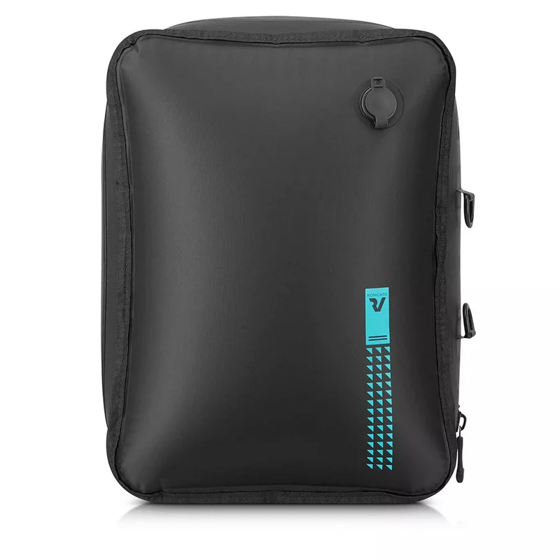 Sacca Sottovuoto per Zaino RONCATO linea Flatty in Tessuto Nero e Turchese