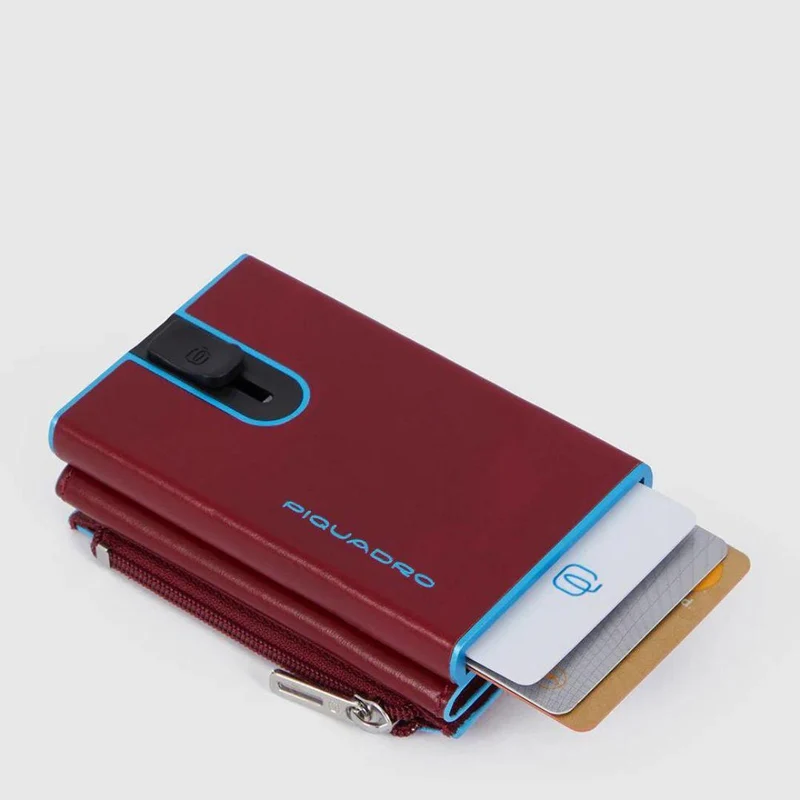 Portacarte Compact wallet porta monete con sliding system