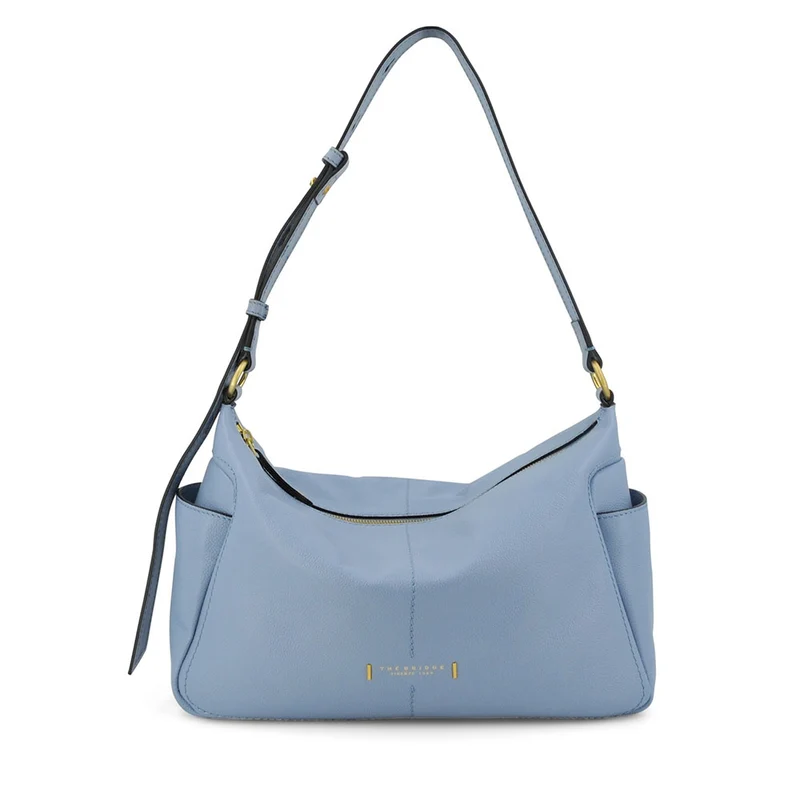 Borsa Donna a Spalla THE BRIDGE linea Letizia in Pelle Azzurra