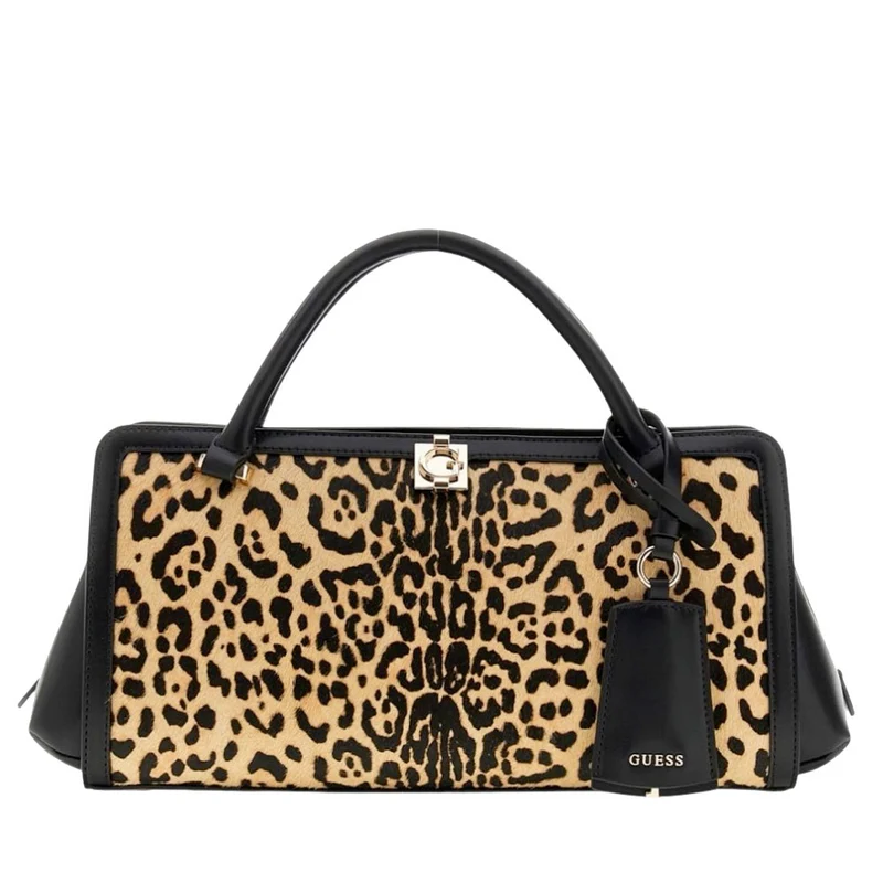 Borsa Donna a Mano GUESS Linea Audrey Fantasia Leopard