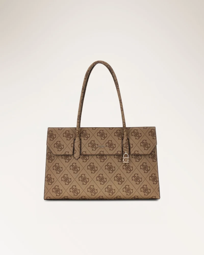 Kiera Tote Latte Logo