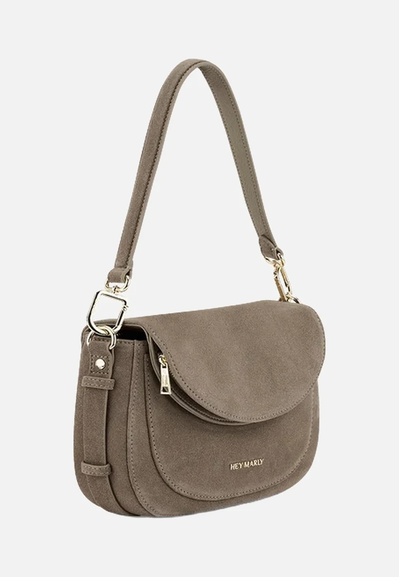 Big Sister Suede Mocha - Crossbody Bag