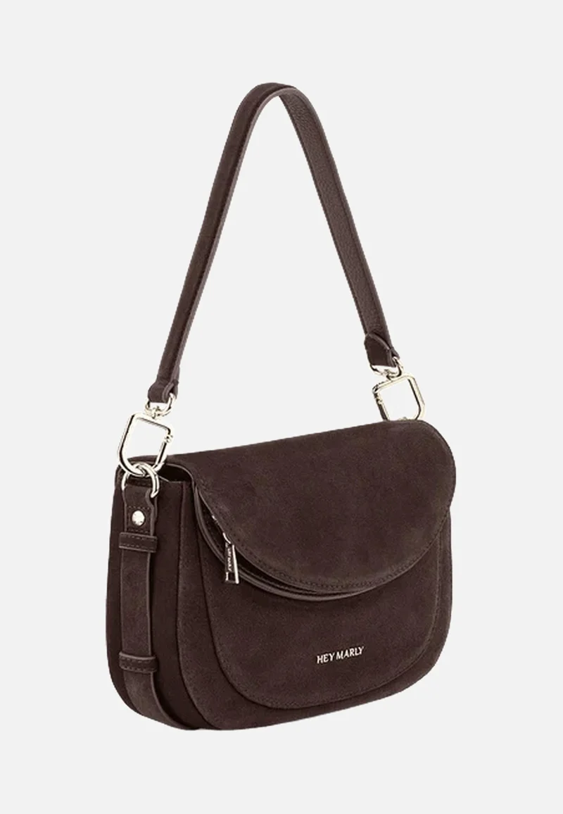 Big Sister Suede Coffee - Crossbody Bag