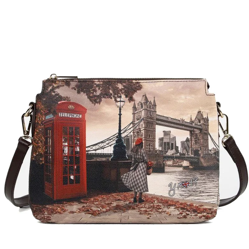 Borsa Donna a Tracolla Y NOT YES-630 Stampa London Bridge