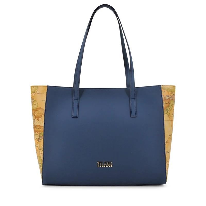 Shopping Bag Donna 1A Classe Alviero Martini linea Geo Harmonia Blu Navy LF35