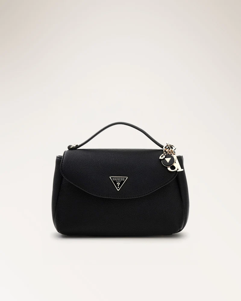 Evie Top Handle Flap Black