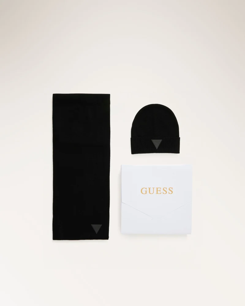 Gift Beanie+scarf Black