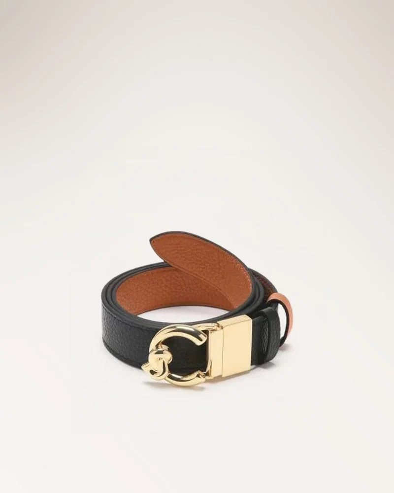 Belt Grained L Noir/w.taupe