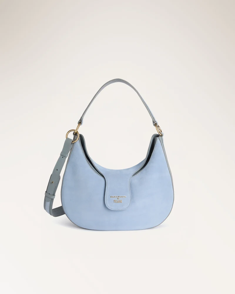 Large Shoulder Bag Azzurro
