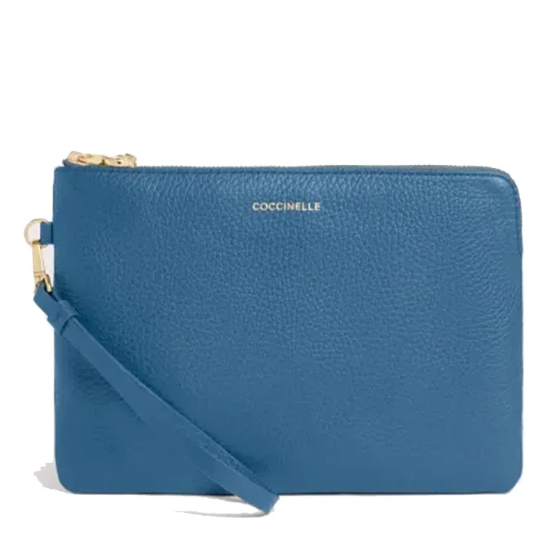 Pochette Donna a Mano COCCINELLE in Pelle Deep Blue Linea C - Me