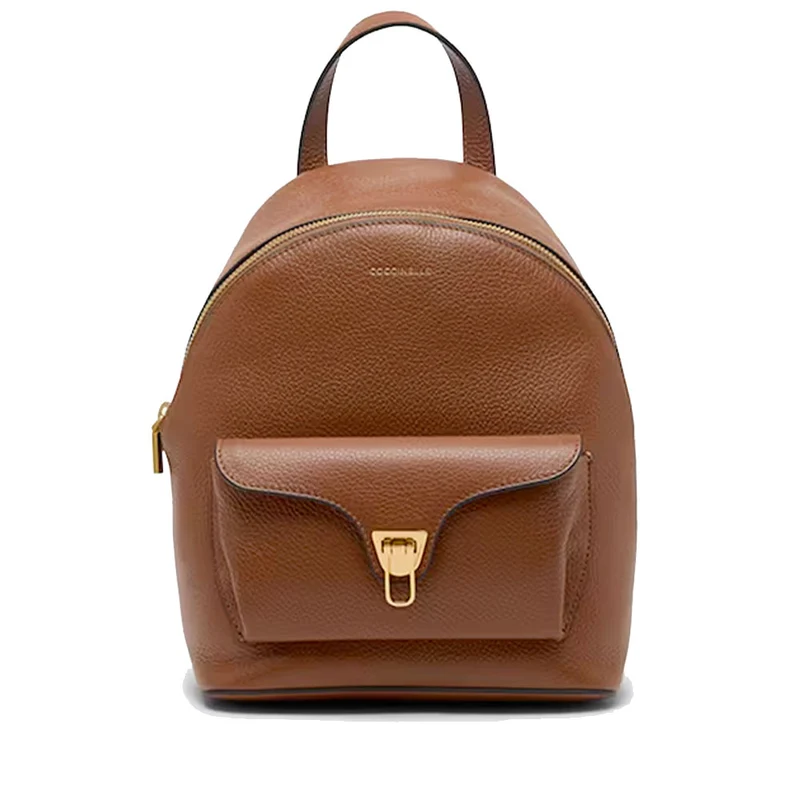 Zaino Donna COCCINELLE in Pelle Linea Beat Generation colore Cognac Misura Grande