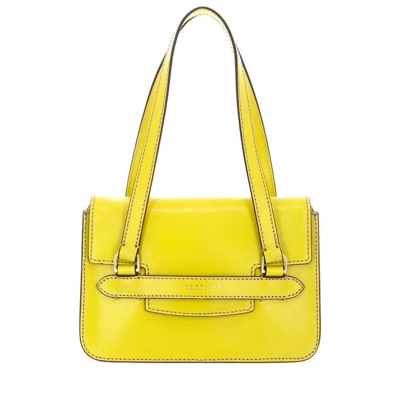 Borsa Donna a Spalla THE BRIDGE linea Lucrezia in Pelle color Lime