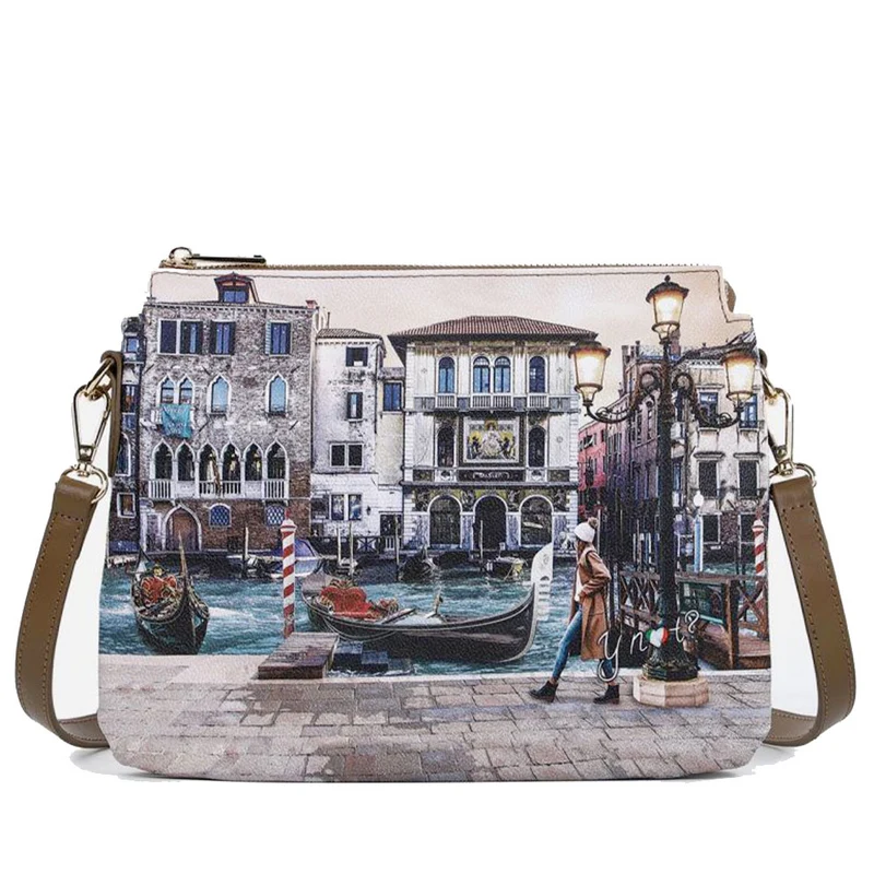 Borsa Donna a Tracolla Y NOT YES-630 Stampa Blue Lagoon