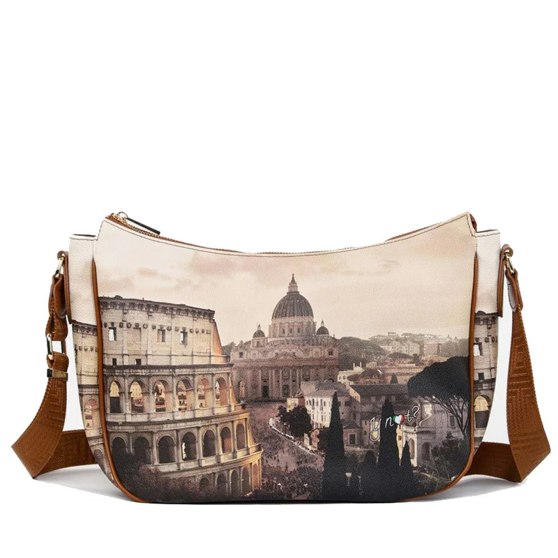 Borsa Donna Hobo Bag a Tracolla Y NOT YES-628 Stampa Jubilee