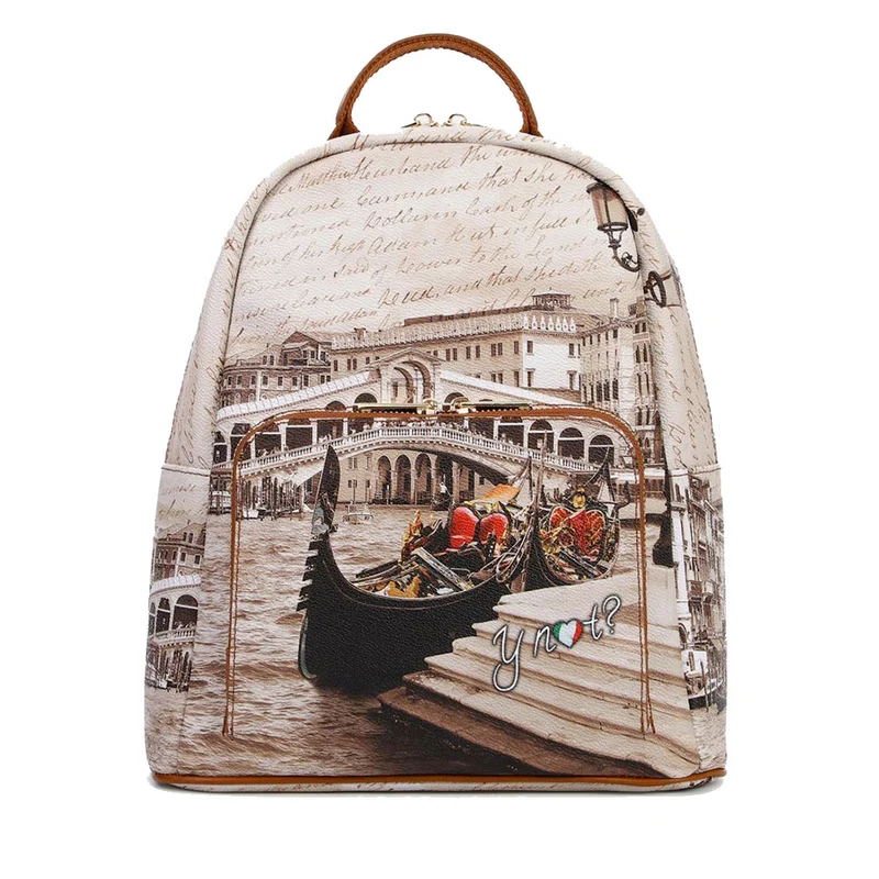 Zaino Donna Y NOT con Tasca Esterna YES-615 Venice Postcard
