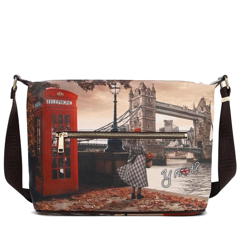 Borsa Donna Y NOT Hobo Easy Large a Tracolla YES-607 London Bridge