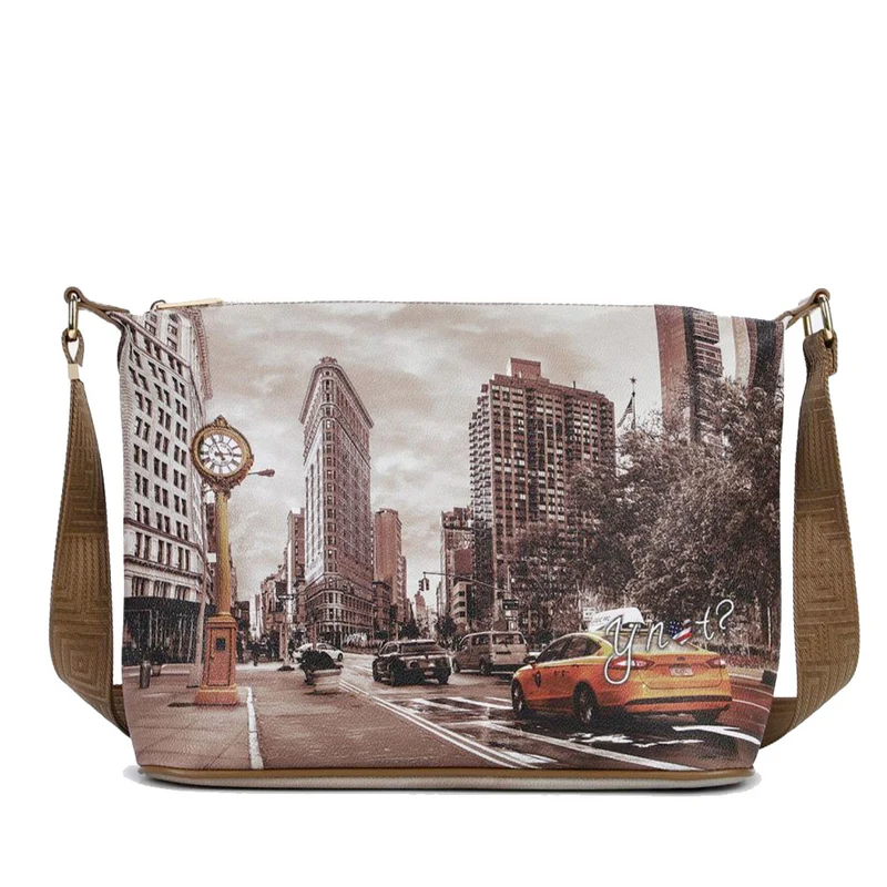 Borsa Donna Y NOT Hobo Easy Large a Tracolla YES-607 Golden Time