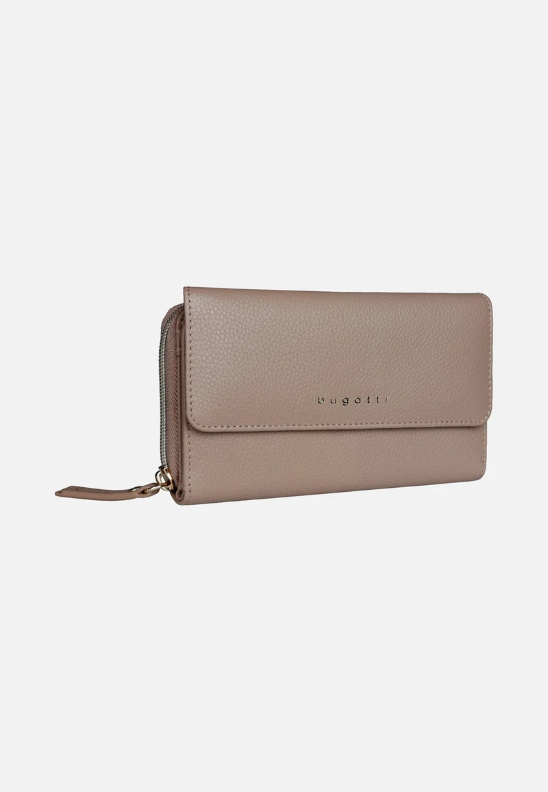 Emilia Ladies Long Wallet With Flap Sand - Wallet