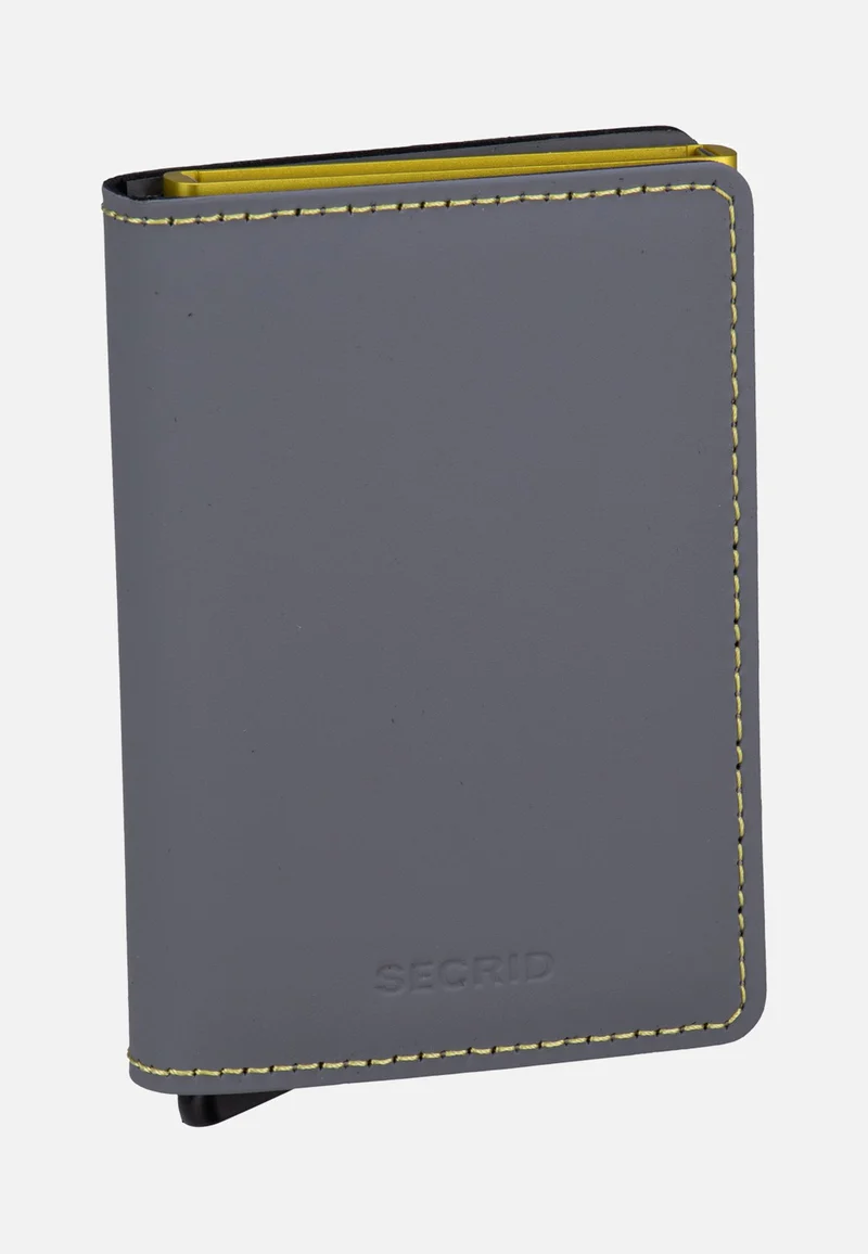 Slimwallet Matte Grey-Lime - Wallet