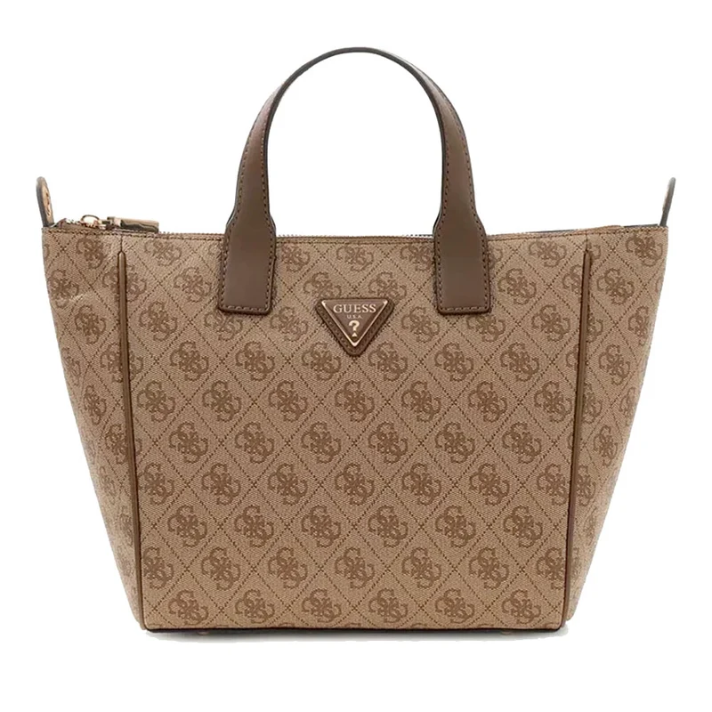 Borsa Donna a Mano in Tessuto GUESS Linea Follie colore Latte Logo