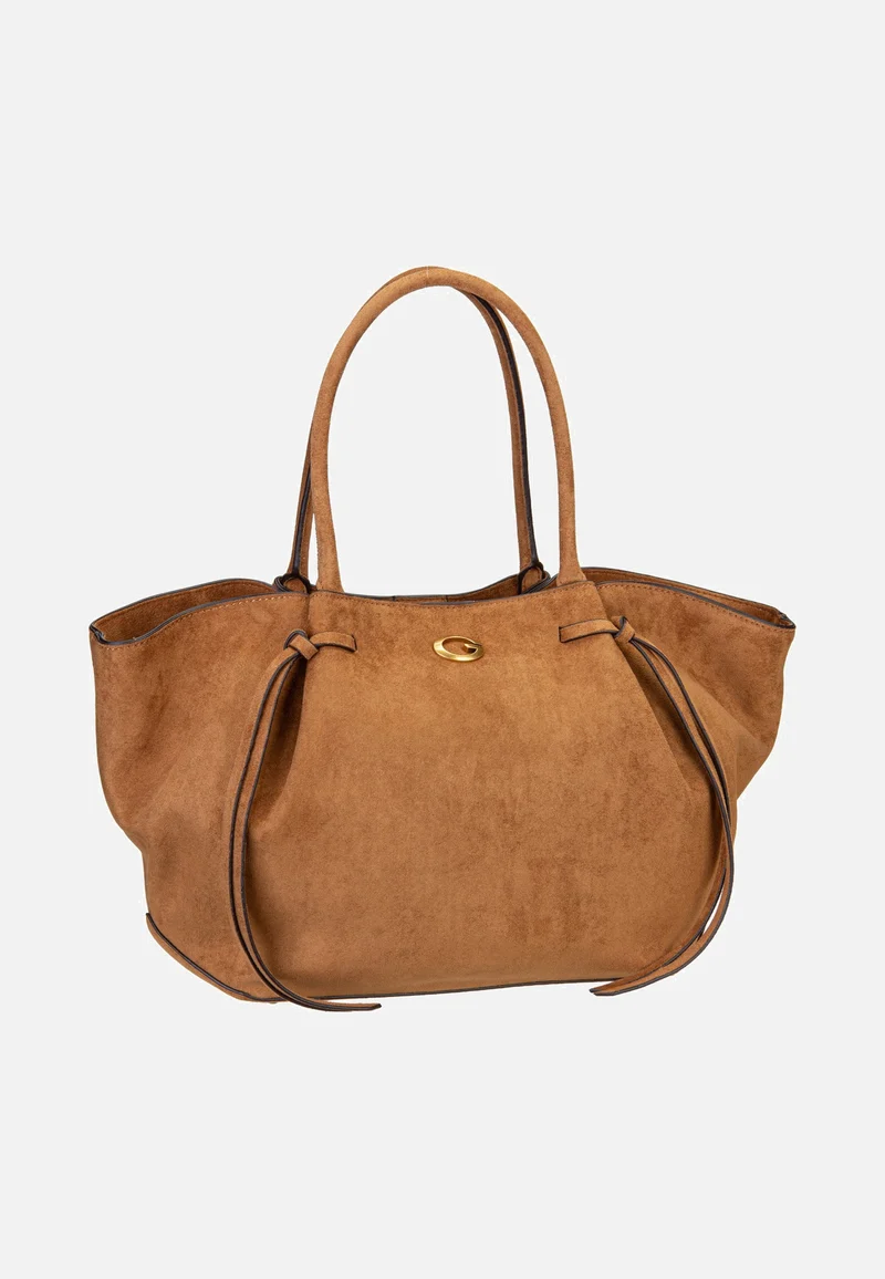 Allegra Girlfriend Suede 37230 Cognac - Tote Bag