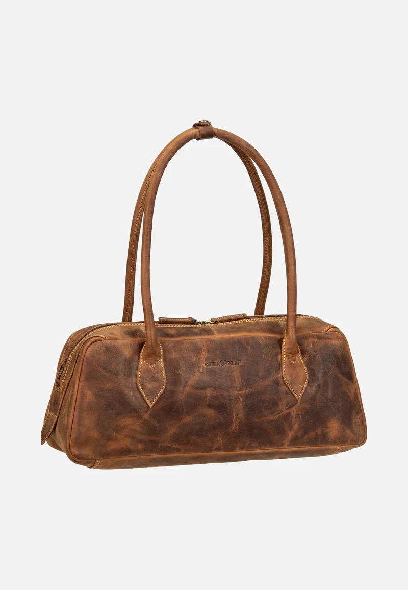 Vintage East/West Umhängetasche Sattelbraun - Shoulder Bag