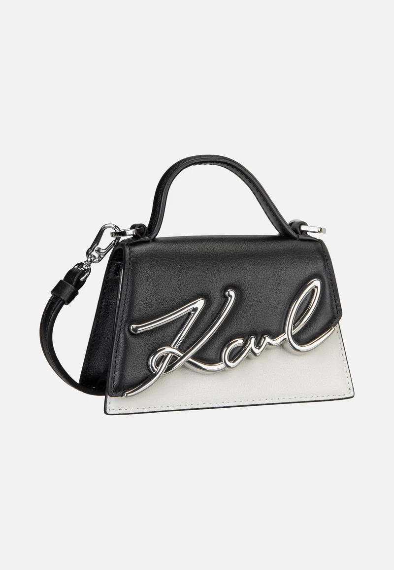 K/Signature 2.0 Nano Bag B/W Black/White - Handle Bag