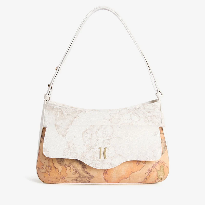 Borsa Sottospalla Donna 1A Classe Alviero Martini linea White Geo Mix Bianca LF61
