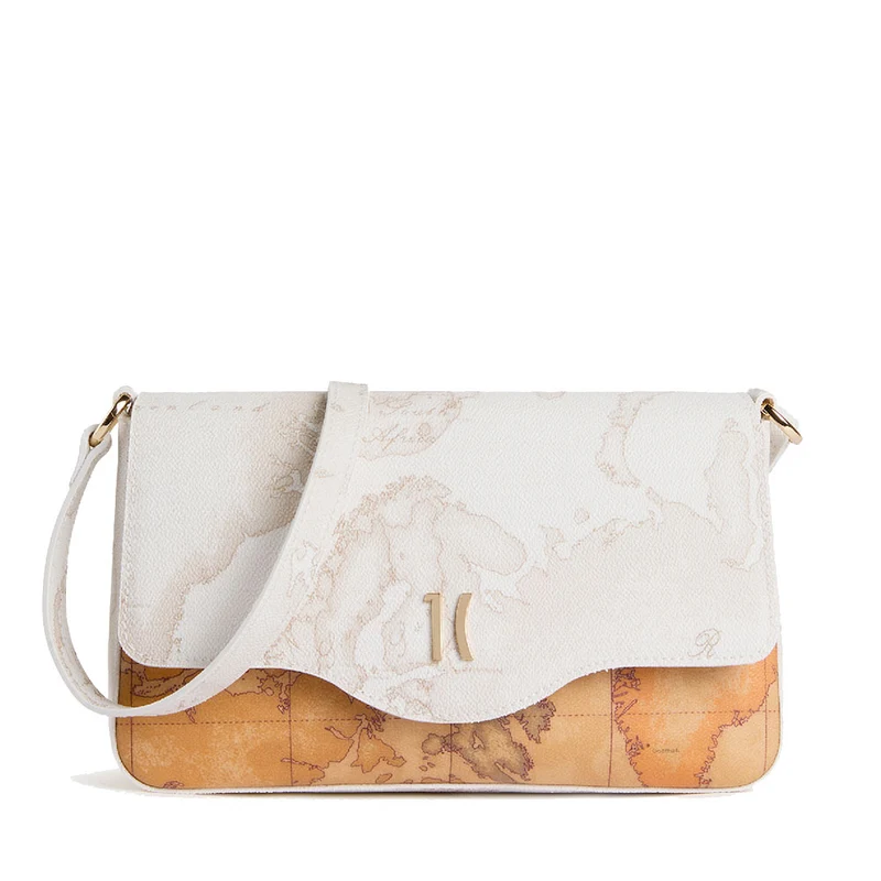 Borsa Donna a Tracolla 1A Classe Alviero Martini linea White Geo Mix Bianca LF63