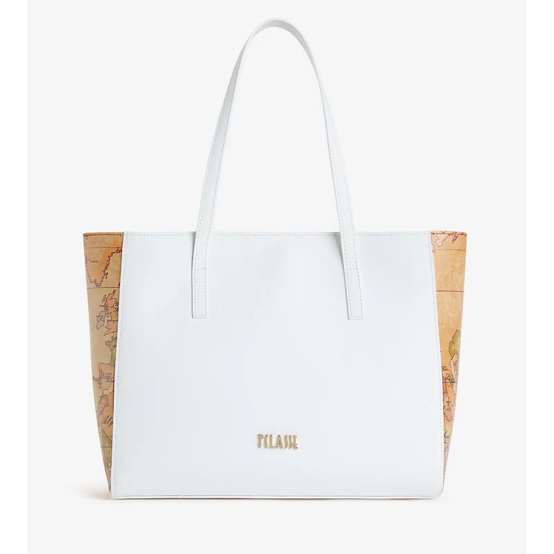 Shopping Bag Donna 1A Classe Alviero Martini linea Geo Harmonia Bianco LF35