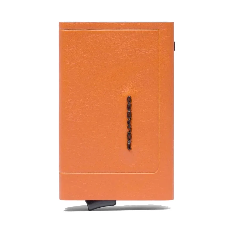 Portacarte PIQUADRO in Pelle e Alluminio con RFID Colore Arancione Linea Atlas - PP5585S138R