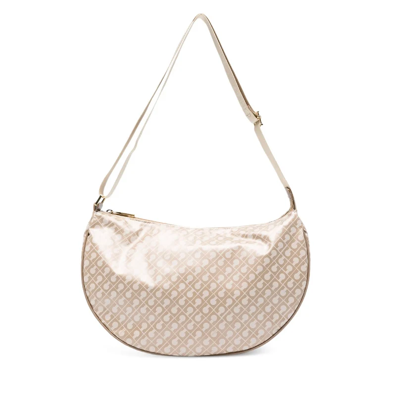 Borsa Donna Mezzaluna GHERARDINI in Tessuto Softy colore Creta