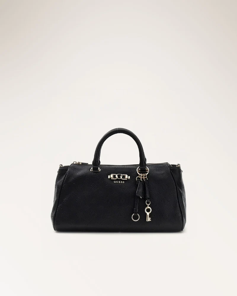Anise Large Box Satchel Black