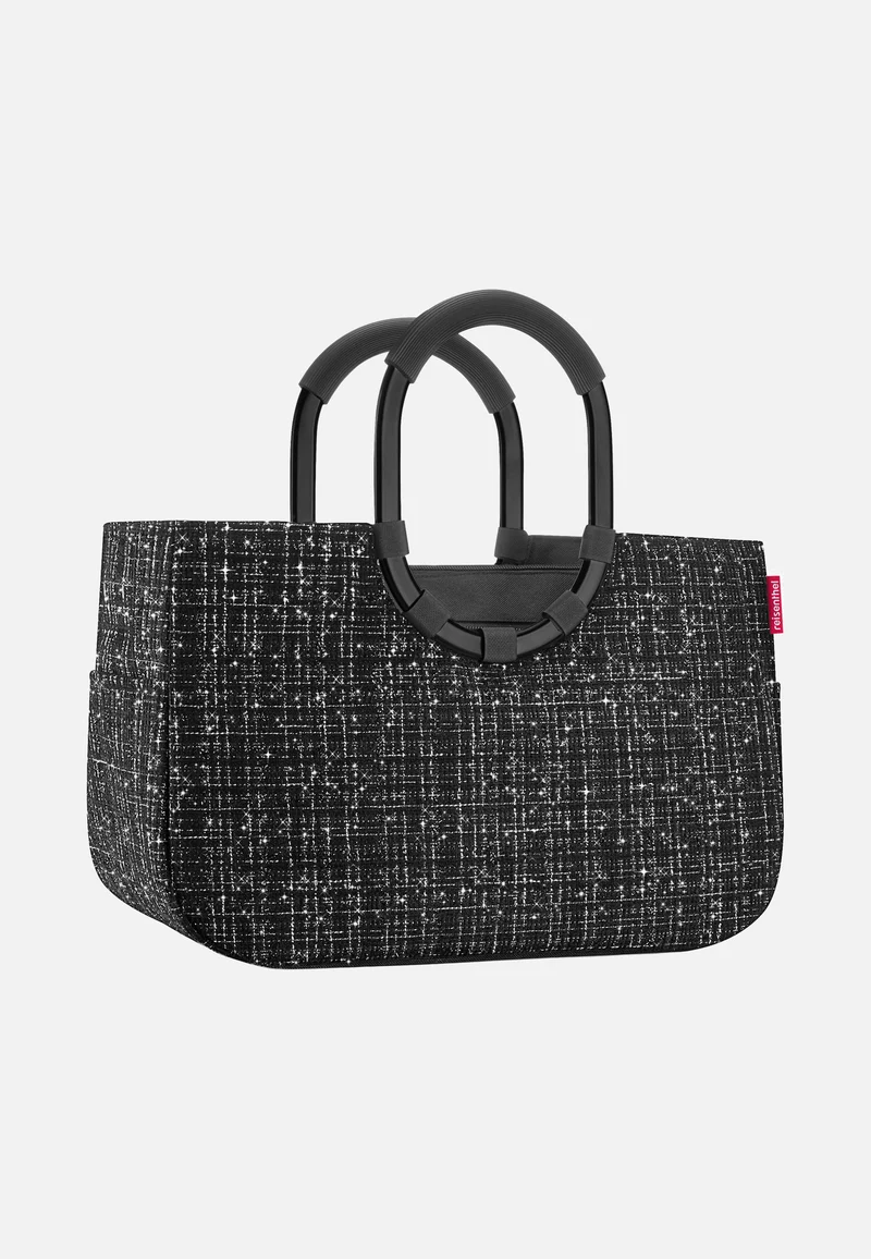 Loopshopper M Bouclé Black - Shopping Basket