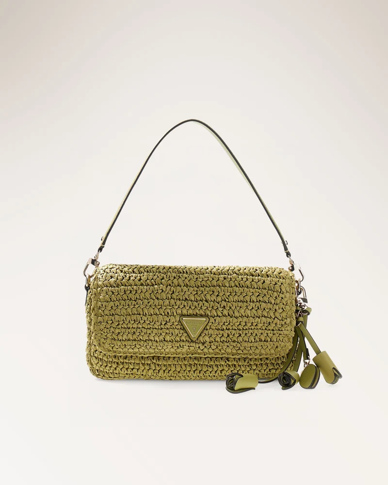 Ofelia Flap Shoulder Bag Olive