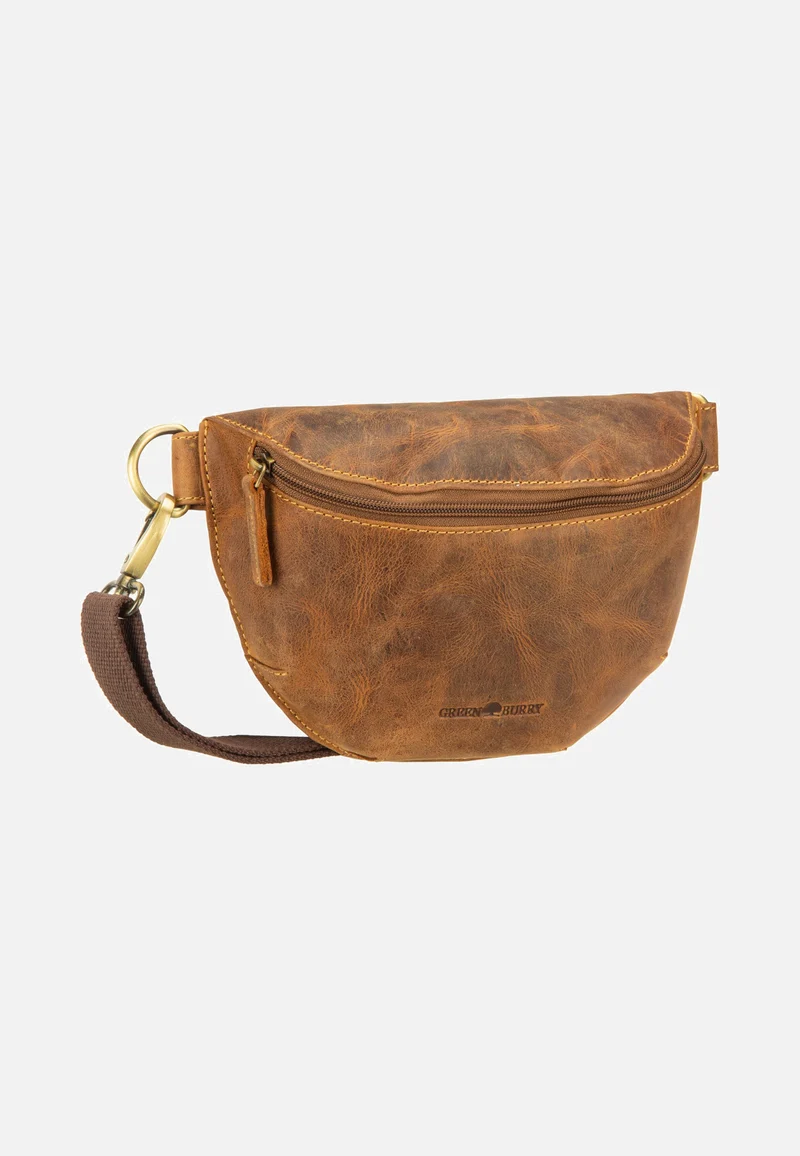 Vintage Bauchtasche Leder Sattelbraun - Hip Bag