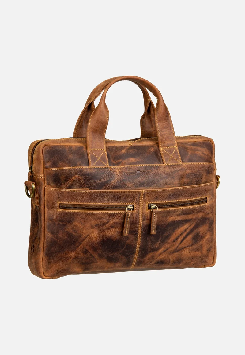 Vintage Businessmappe Small Sattelbraun - Briefcase